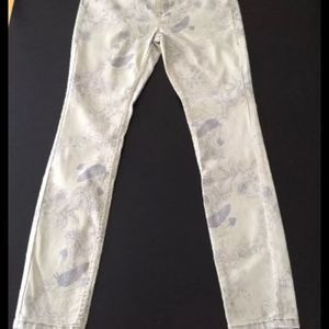 Free people printed jeans size w 30 (USA 10)